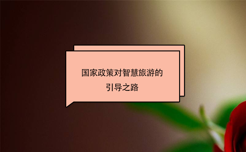 國家政策對智慧旅游的引導之路