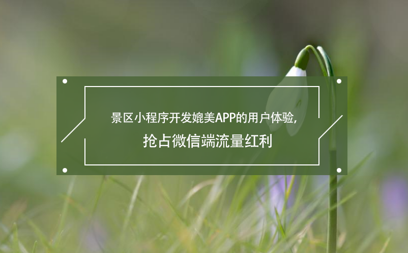 景區(qū)小程序開發(fā)媲美APP的用戶體驗(yàn)，搶占微信端流量紅利