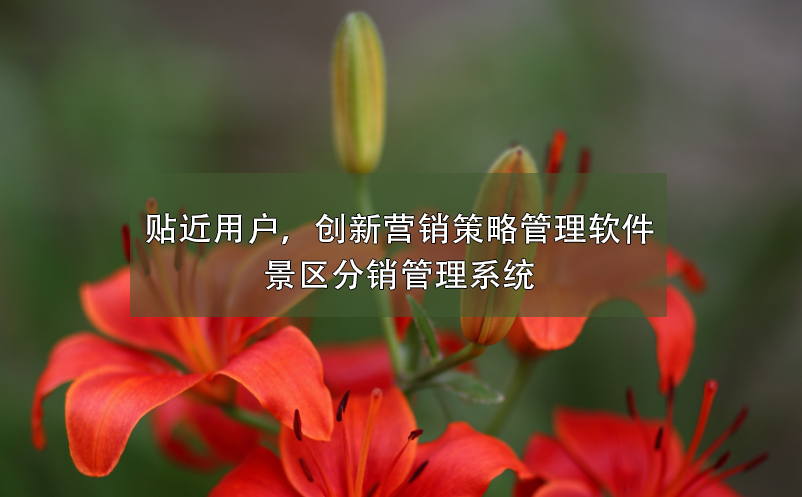 貼近用戶，創(chuàng)新營銷策略管理軟件---景區(qū)分銷管理系統(tǒng)