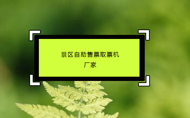 景區(qū)自助售票取票機(jī)廠家