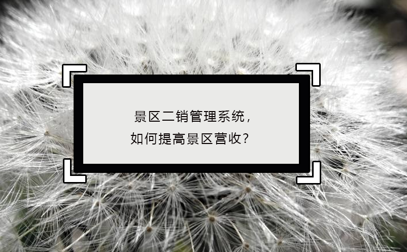 景區(qū)二銷管理系統(tǒng)，如何提高景區(qū)營收？