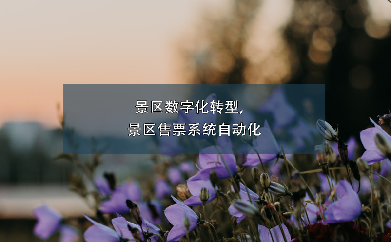 景區(qū)數(shù)字化轉(zhuǎn)型，景區(qū)售票系統(tǒng)自動化