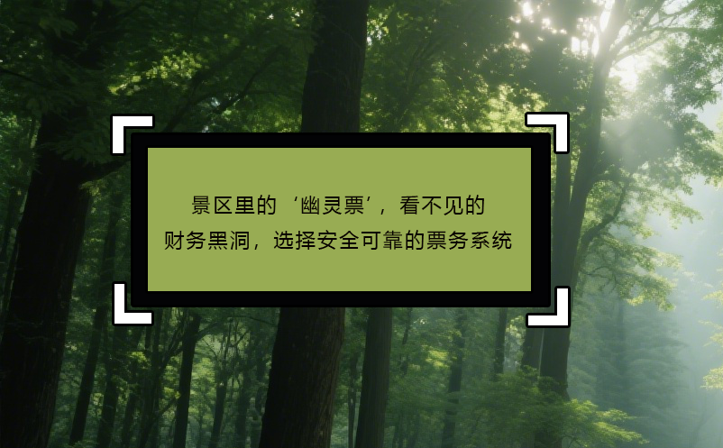 景區(qū)里的‘幽靈票’，看不見的財務(wù)黑洞，選擇安全可靠的票務(wù)系統(tǒng)