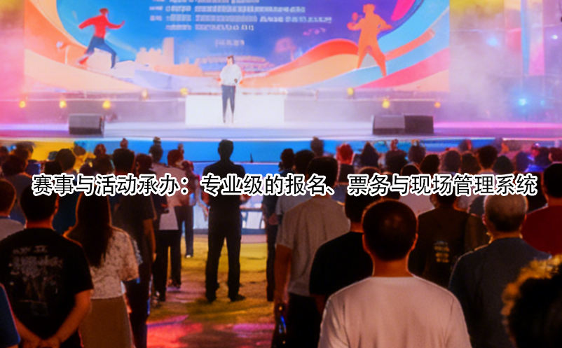 賽事與活動(dòng)承辦：專(zhuān)業(yè)級(jí)的報(bào)名、票務(wù)與現(xiàn)場(chǎng)管理系統(tǒng) 